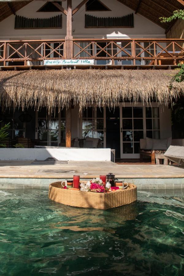 Serenity Luxurious Beachfront Villa & Spa With Private Infinity Pool, 8 Guests Gili Air Exteriér fotografie